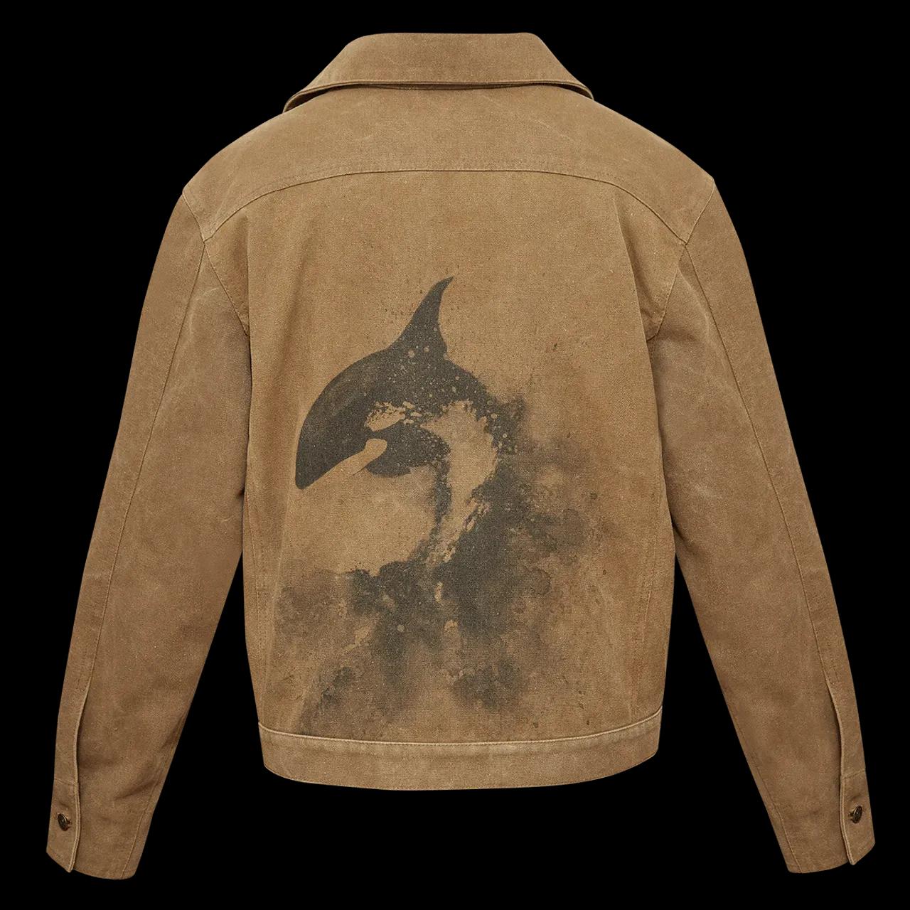 Jacket Watercolor killer whale red