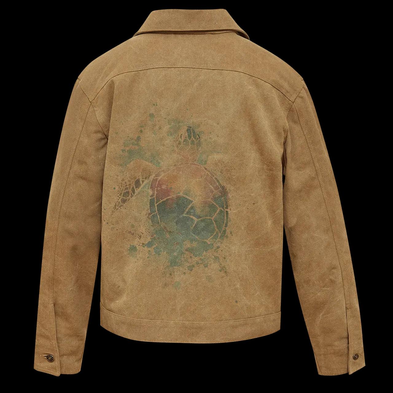 Jacket Watercolor turtle red