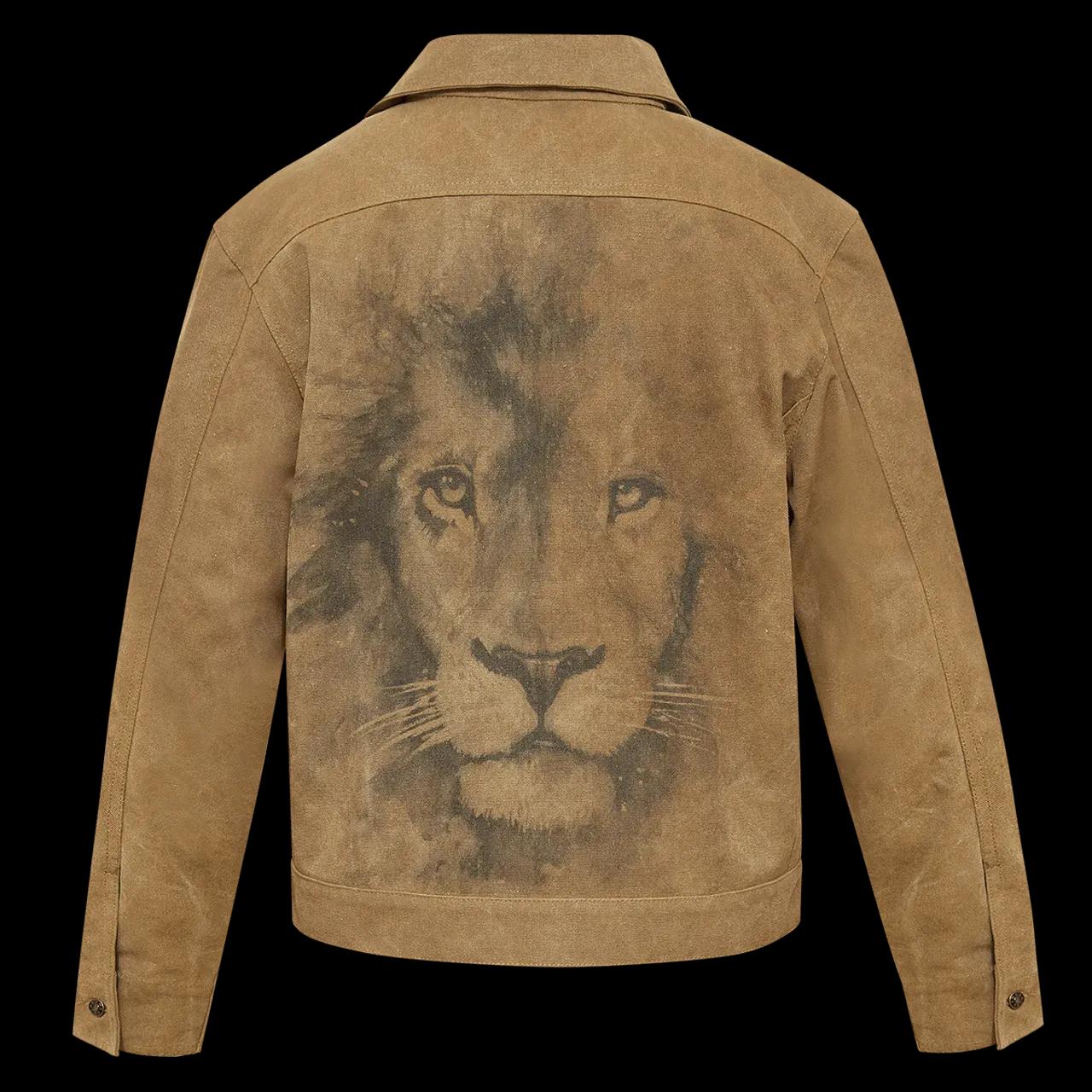 Jacket Watercolor lion red